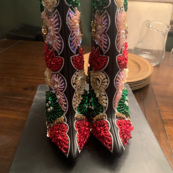 Azalea Wang Albany Embellished Steiletto Boot - Picture 3 of 6